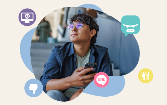 young person with smart phone in hand