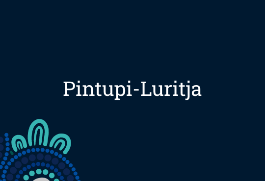 Pintupi-Luritja